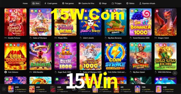 Bônus Generosos e Exclusivos no 15Win para Você!